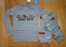 NWT Gymboree Pajamas PJs Construction Heavy Duty 2pc Dump Cement Truck Loader 4