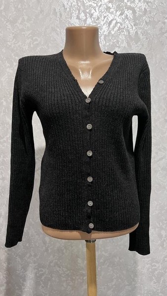 Women Laura Ashley Sweater Black Wool 36