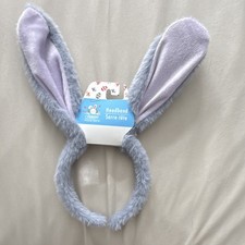 Seasonal Collection Easter Bunny Ears Headband Gray Light Purple One Size