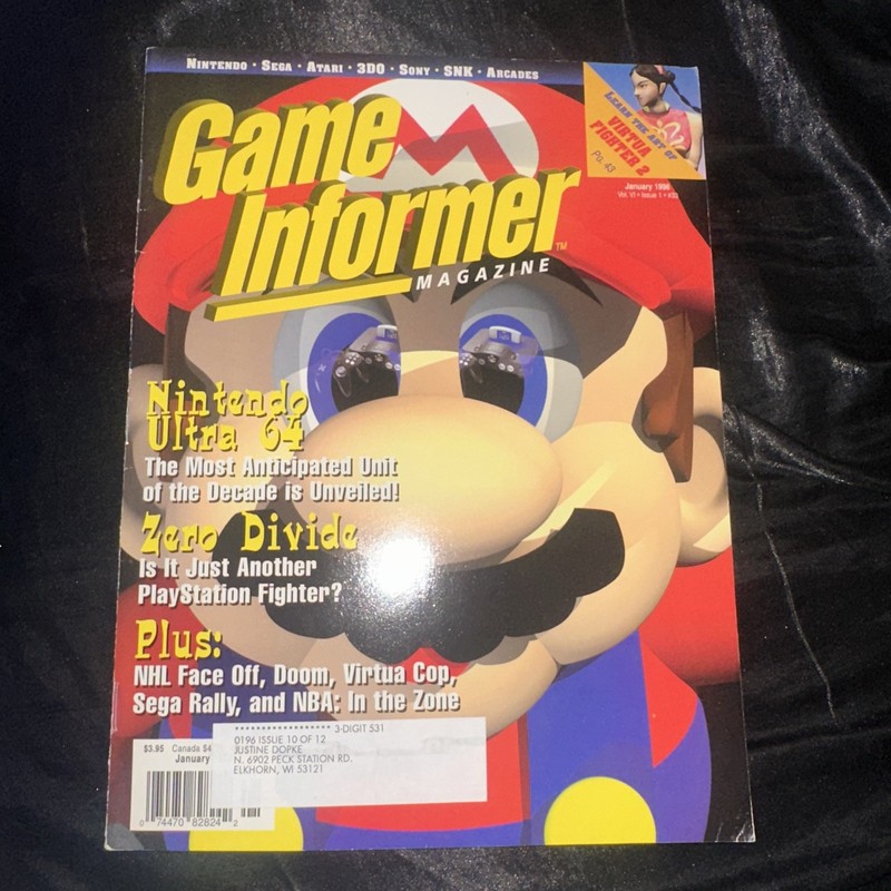 Game Informer magazine #33 Jan 1996 Vol VI •Issue 1 Super Mario *Free Shipping*