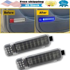 Pair Car Interior Door Panel Courtesy Led Lights For Chevrolet Silverado 1999-06