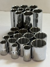 Vintage Craftsman 12 Drive Sae 23pc Socket Set Usa