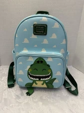 Loungefly Disney Pixar Toy Story Rex Mini Backpack Box Lunch Blue Green