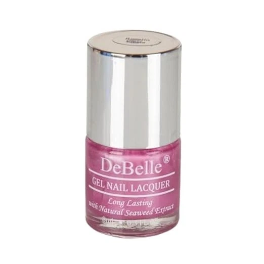 DeBelle Gel Nail Polish Roselin Fiesta (Metallic Rose Pink Nail Paint)|Non UV -