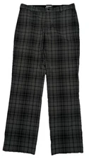 NIKE Size 32x32 Gray Plaid Golf Pants Dri-Fit Tour Performance Stretch Mens