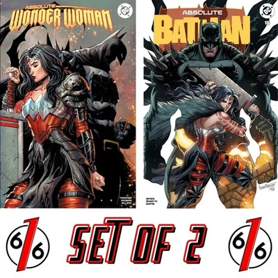 🔥 ABSOLUTE BATMAN & WONDER WOMAN TYLER KIRKHAM 616 Variant Set LTD 3000