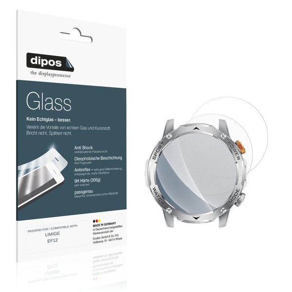 2X Schutzfolie FüR Limige EF12 Matt - Anti-Shock 9H Folie dipos Glass-image
