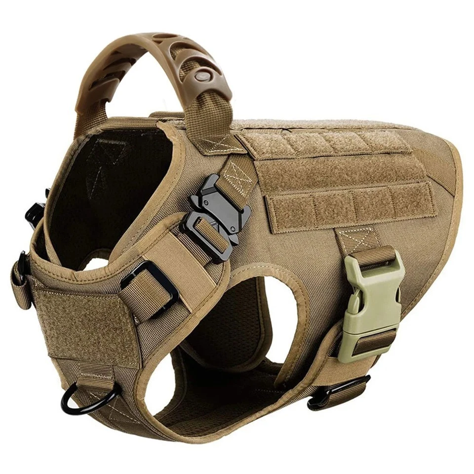K9 Military Pet Vest, Tactical Training Dog Harness and Leash Set For All Breads - image 3 of 4