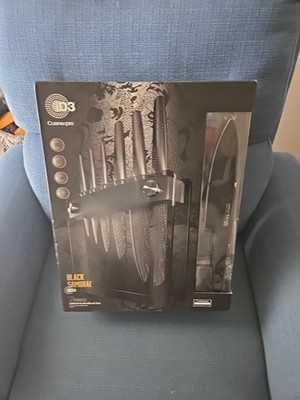 Cuisine Pro Black Samurai ID3 7 PC Sakai Block Set