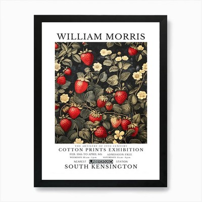 William Morris Baumwolldrucke Ausstellung gerahmtes Wandbild Poster Leinwanddruck Bild