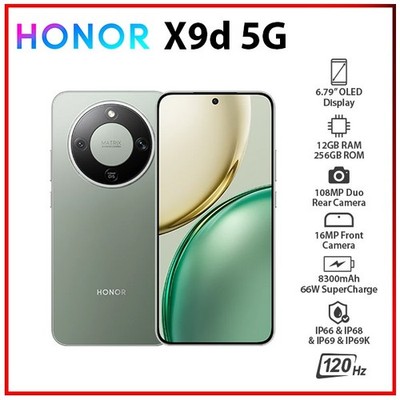 Honor X9d 5G 12GB+256GB GREEN Dual SIM Octa Core Unlocked Android Mobile Phone