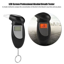 LCD Screen Professional Alcohol Breath Tester Analyzer Lie Detector Breathalyser