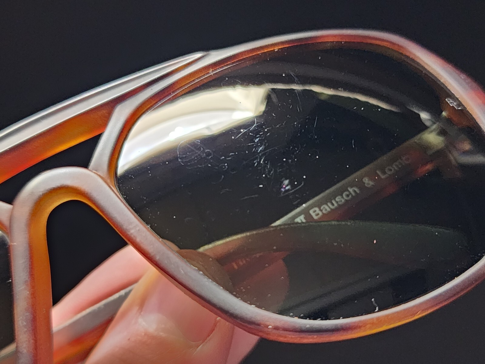 Vintage B&L Ray Ban Bausch & Lomb G15 Gray Timberline II Frame Italy w/Case