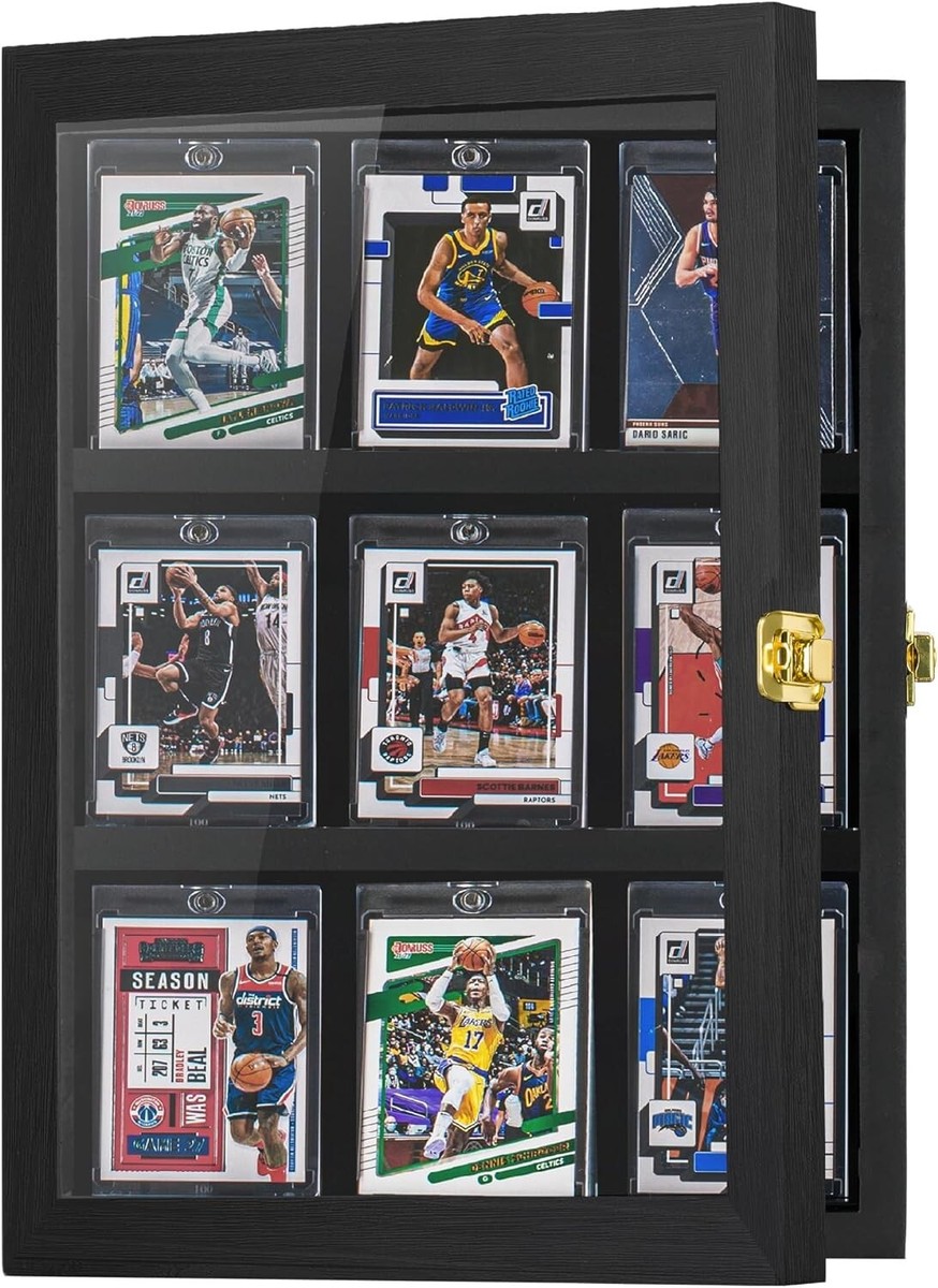 Trading Card Display Case 8 PC Sport Baseball Football Hockey
