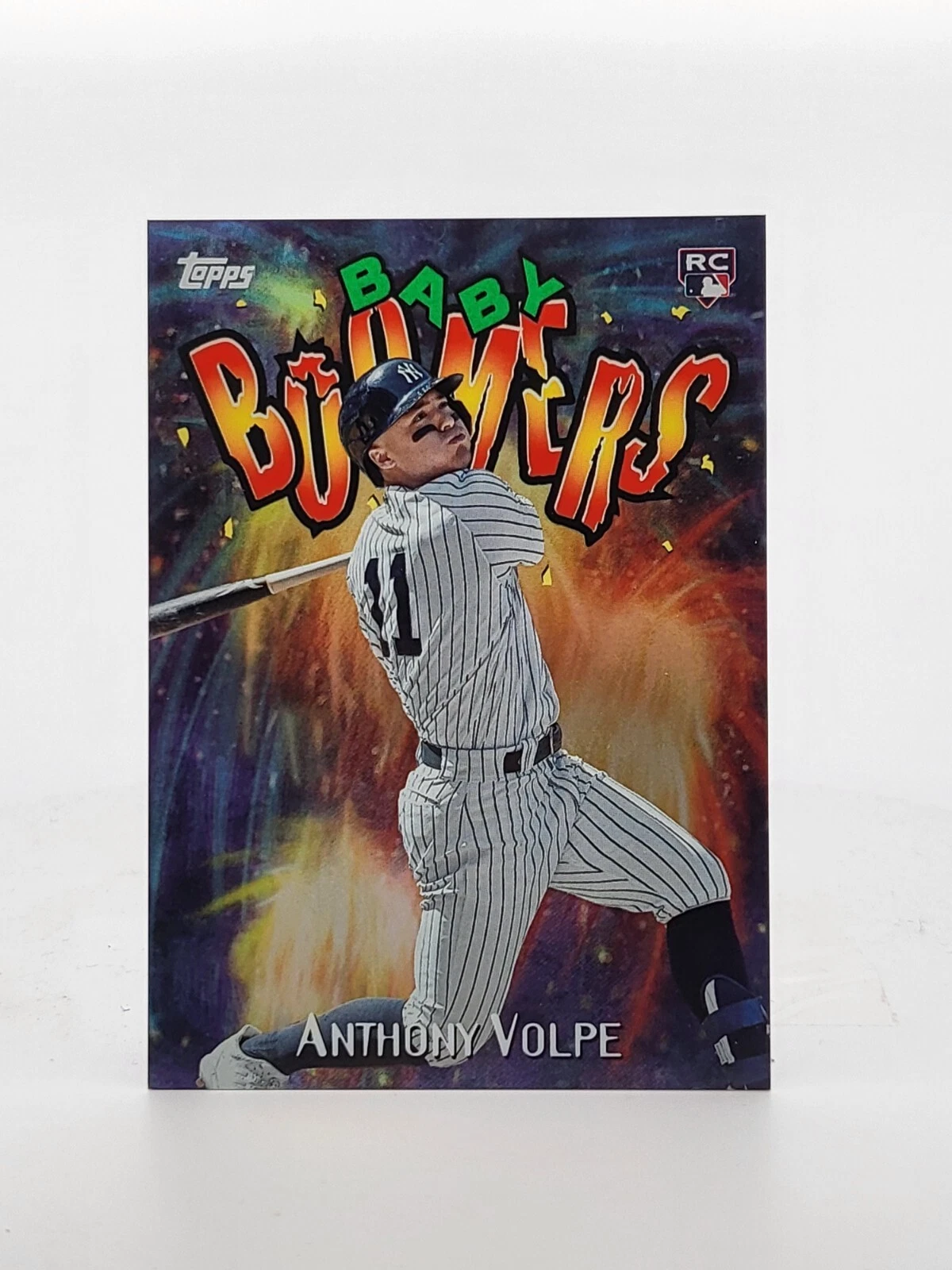 2023 Topps Archives Anthony Volpe 1998 Baby Boomers Green Foil /99 RC #98BB-16
