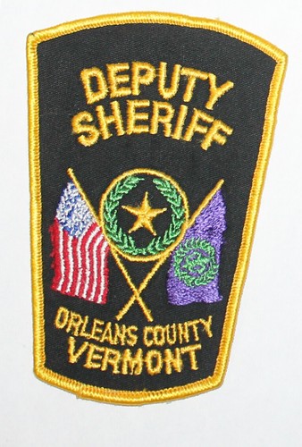 ORLEANS COUNTY SHERIFF'S DEPT Vermont VT Co SD Used Worn Left Shoulder patch