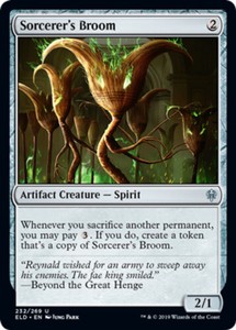 Sorcerer's Broom x4 - Throne of Eldraine - NM-Mint, English - Throne of Eldraine