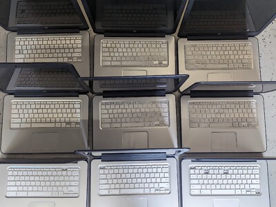 LOT OF 16-HP Chromebook 14 SMB J2l40UT#ABA-Powers On, Good Screens, Keys Missing