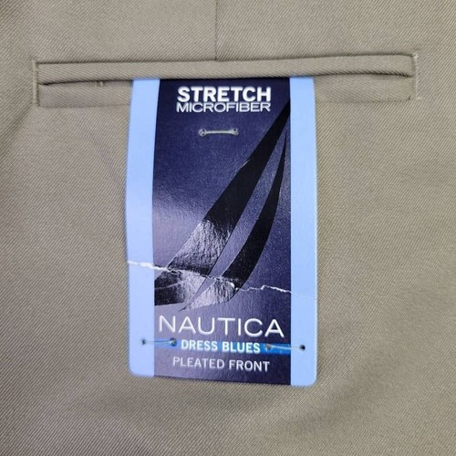 NWT Nautica Boys' Microfiber Khaki Dress Pants Size 18 - Picture 7 of 8