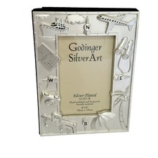 Godinger Silver Plated Photo Album 4  x6  NEW Travel Vacation Photos