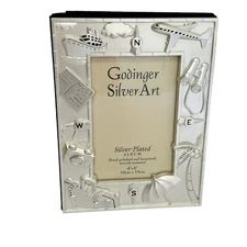 Godinger Silver Plated Photo Album 4”x6” NEW Travel Vacation Photos