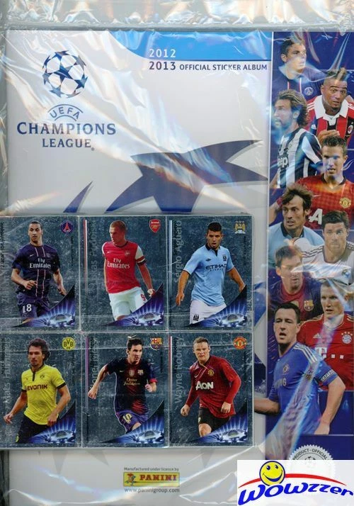2012/13 Panini Champions League Complete 590 Stickers Set & Album-Messi,Ronaldo+