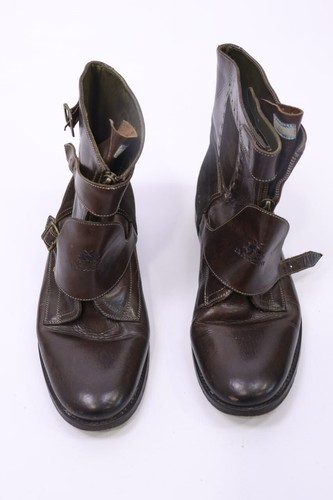La Martina Ankle Boots Womens Brown Upper Leather Slip On Round Toe EU Size 43 - Picture 2 of 18