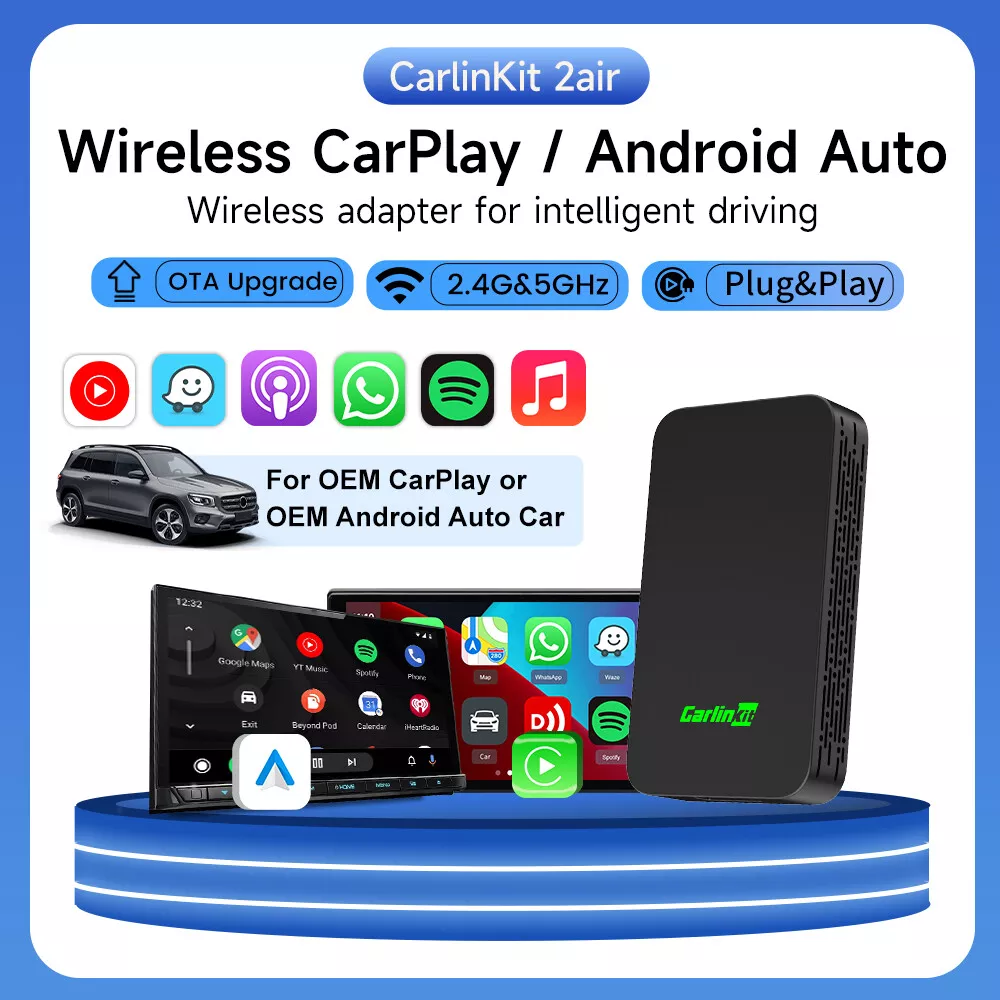 CarlinKit - CarlinKit 5.0 - Wireless Apple CarPlay Android Auto