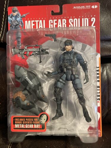 Metal Gear Solid 2 - SOLID SNAKE Action Figure (McFarlane Toys, 2001) NEW IN BOX - 第 1/7 張圖片