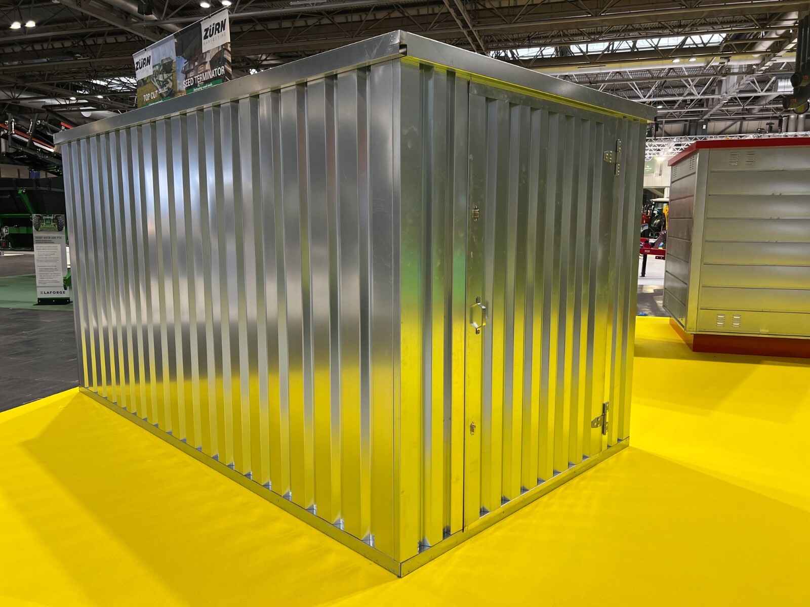 GALVANIZED FLAT PACK STORAGE CONTAINER 2.9m x 2.1m / £1,525 + VAT eBay