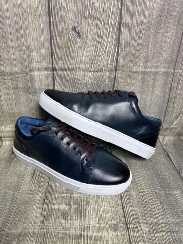 Oliver Sweeney Hayle Mens Uk Size 9 Trainers Leather Shoes Blue Brand New 9uk - Picture 1 of 8
