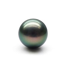 Huge 12-13mm natural south sea genuine black green round loose pearl 8988AAA