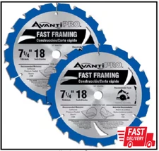 7-1/4 in. x 18-Tooth Fast Framing Circular Saw Blade | 2-Pack