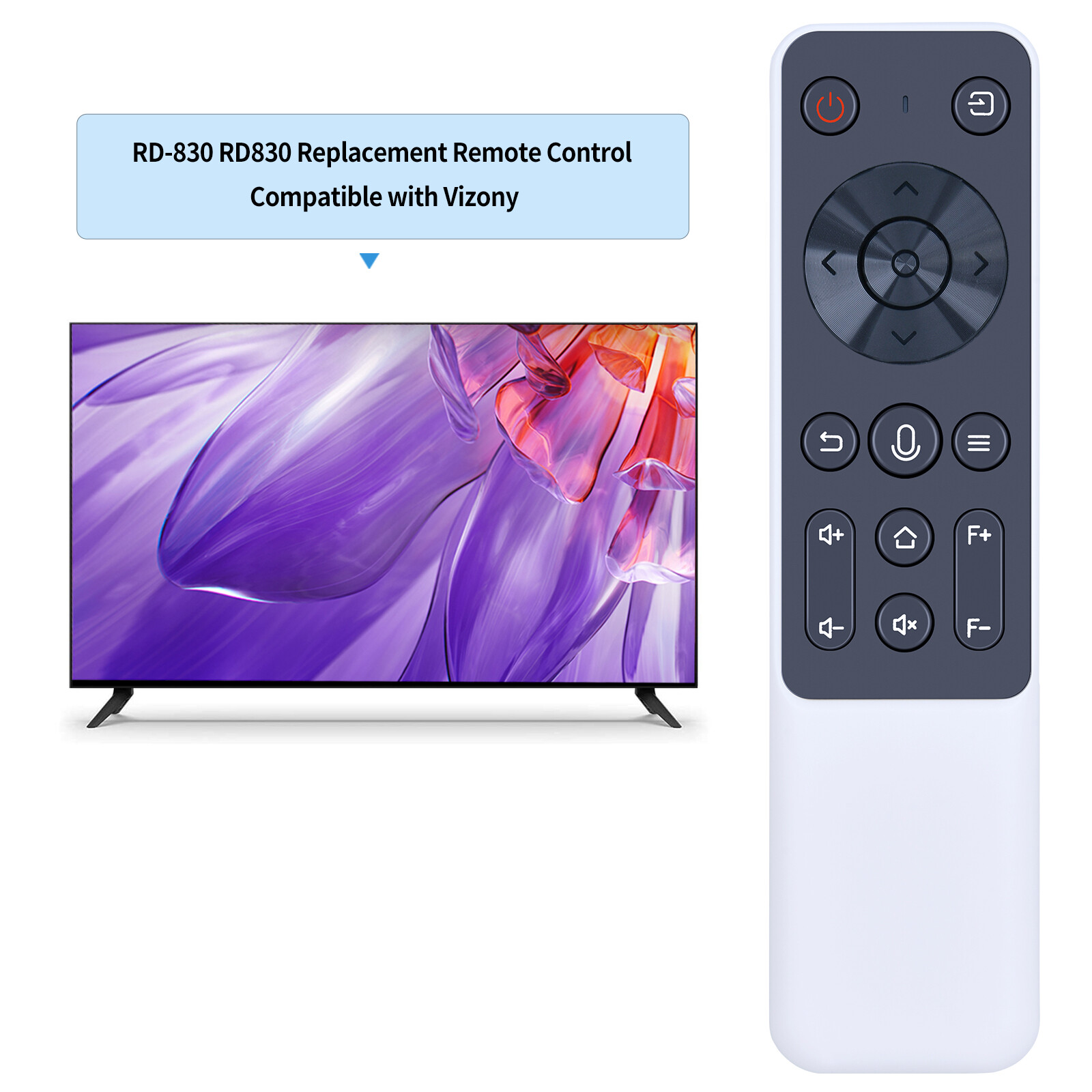 Remote Control For Vizony RD-830 RD830 5G FHD 1080P Mini Portable WiFi Projector