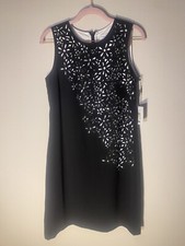 Calvin Klein Womens Black Coctail Dress New Size 4