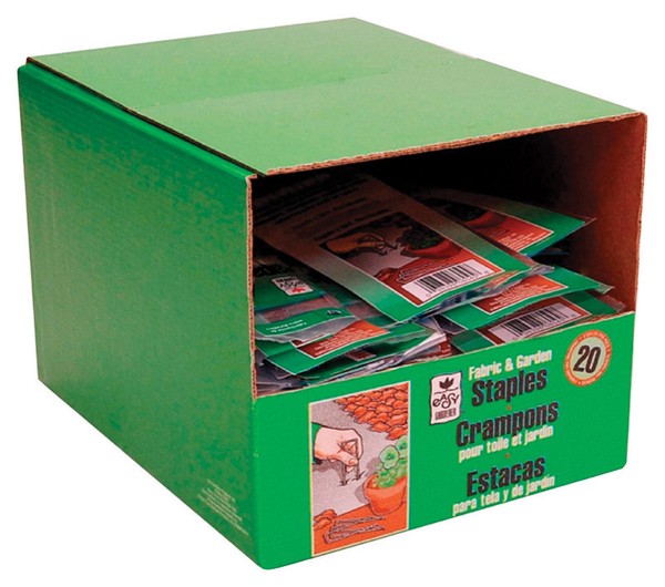 2 Easy Gardener Steel Garden Staples Secures Landscape Fabric Plastic