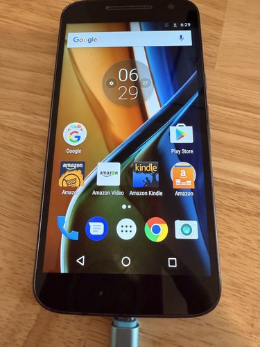 Motorola XT1625 Moto G (4th Gen) Smartphone Black 16GB Unlocked TESTED WORKS