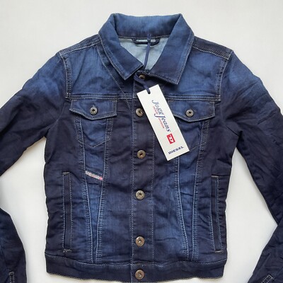 DIESEL Jogg Jeans デニム ブルゾン レディース Mサイズ Women's High-neck JoggJeans jacket | Blue | Diesel