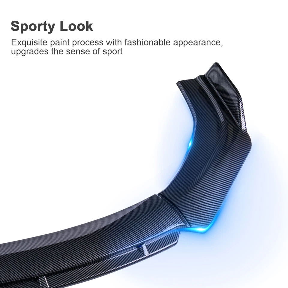 Parachoques delantero para Hyundai Azera Elant alerón divisor de labios fibra de carbono varilla de puntal Foto 4 de 4