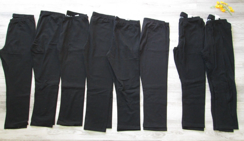 ❤ Huge LOT of PLACE girls black leggings XL 14 cotton capri NEW USED - Picture 8 of 21