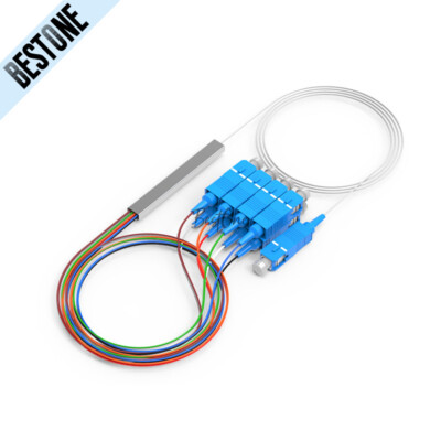 SC/UPC 1 to 2/4/8/16/32 Mini PLC Fiber Optical Splitter FTTX CATV Splitter Optic