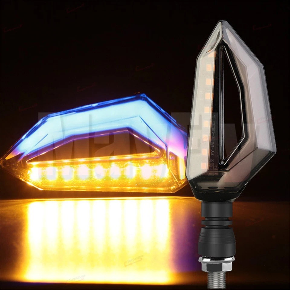 Светодиодные указатели поворота мигающие индикаторы подходят для ZX6R ZX9R ZX12R ZX10R ZX7RR H2 - Изображение 3 из 4