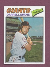 RAZOR SHARP CLEAN 1977 TOPPS #571 DARRELL EVANS   .99 SHIP N780