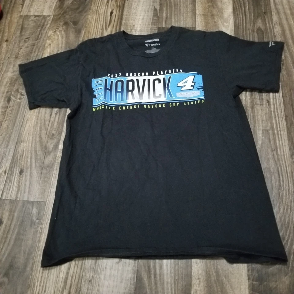 Kevin Harvick 2017 Black Fanatics T-shirt Large Nascar Playoffs - Image 2 of 4