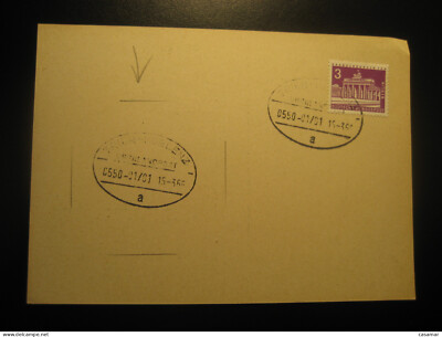 TRIER - Koblenz 1966 Uberlandpost Overland Mail Train Railway Cancel Card GERMAN