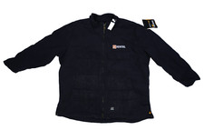Berne 12 oz Super Duty Cotton Duck Flex180 Washed Chore Coat Black Mens 2XL