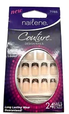 Nailene Couture Design Nails Copper Leopard Tip ,24 Ct - Short Square - 71165