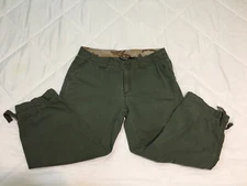 Guide Series Army Green Capri Pant Jean Size 6 Cargo Pocket Draw String @ Bottom