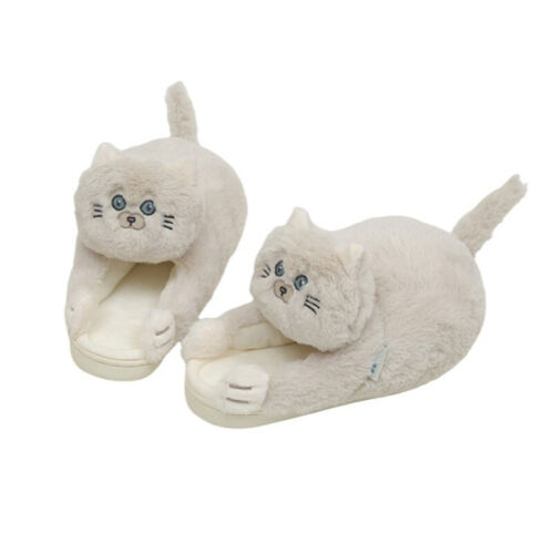 Pantuflas de felpa suave cálida para mujeres hombres suministros para el hogar decoración - Imagen 13 de 13