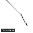 Double bend offset 1/4" stepless chrome putter shaft .370" tip